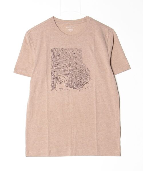 BANANA REPUBLIC FACTORY STORE(バナナリパブリック ファクトリーストア)の「BANANA REPUBLIC FACTORY STORE グラフィックプリントTシャツ(Tシャツ/カットソー・メンズ・ベージュ/ライトブルー・S/M/L/XL)」の4枚目の写真