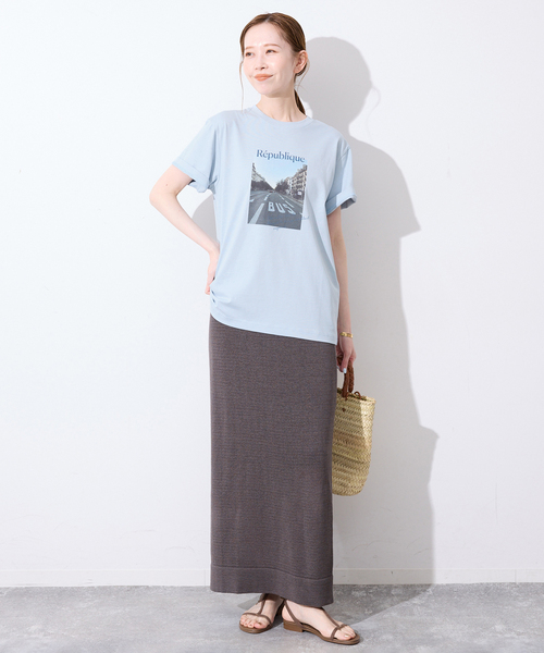 SLOBE IENA(スローブイエナ)の「Le Mares フォトTEE(Tシャツ/カットソー・レディース・ブラック/ホワイト/サックスブルー・FREE)」の13枚目の写真