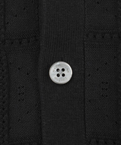 MACKINTOSH LONDON(マッキントッシュ ロンドン)の「【LEON掲載】オープンカラーアイレットニット(シャツ/ブラウス・メンズ・ブラック/ベージュ・M/L)」の10枚目の写真
