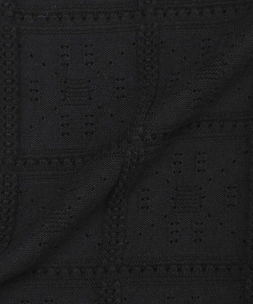 MACKINTOSH LONDON(マッキントッシュ ロンドン)の「【LEON掲載】オープンカラーアイレットニット(シャツ/ブラウス・メンズ・ブラック/ベージュ・M/L)」の11枚目の写真