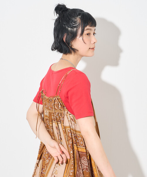 FREAK'S STORE(フリークスストア)の「インド スカーフプリント キャミワンピース(ワンピース・レディース・ネイビー・フリ-)」の20枚目の写真