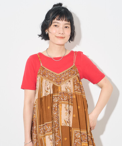 FREAK'S STORE(フリークスストア)の「インド スカーフプリント キャミワンピース(ワンピース・レディース・ネイビー・フリ-)」の22枚目の写真