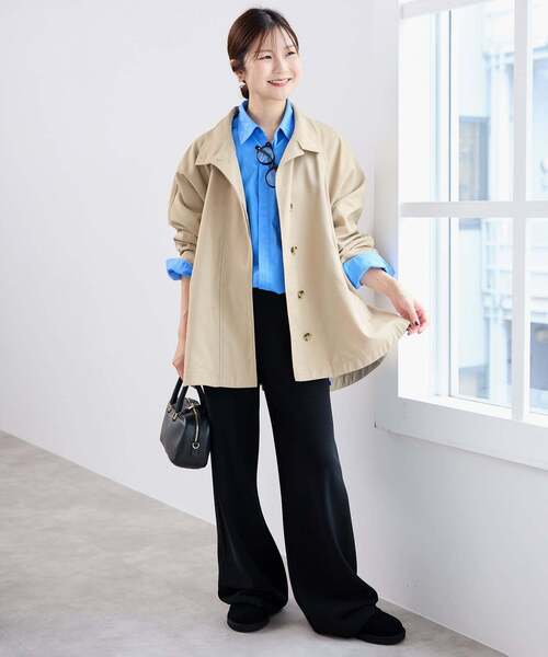 SLOBE IENA（スローブイエナ）の「《WEB限定/追加》撥水テントラインコート（その他アウター・レディース・ベージュ/ネイビー・FREE）」の20枚目の写真