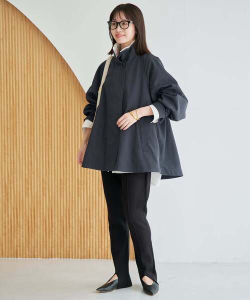 SLOBE IENA（スローブイエナ）の「《WEB限定/追加》撥水テントラインコート（その他アウター・レディース・ベージュ/ネイビー・FREE）」の21枚目の写真