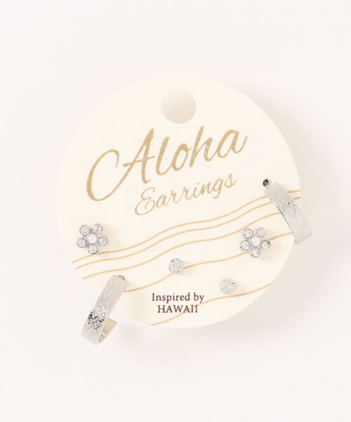 Kahiko(カヒコ)の「【Kahiko】ルアナセットピアス(ピアス(両耳用)・レディース・シルバー/ゴールド・FREE)」の1枚目の写真
