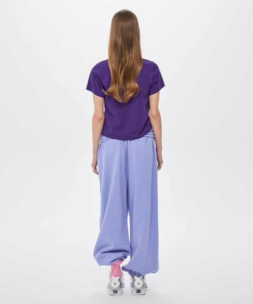 Mardi Mercredi(マルディメクルディ)の「SLIM TSHIRT FLOWERMARDI / スリム Tシャツ フラワー マルディ(Tシャツ/カットソー・レディース・パープル/スカイブルー/ピンク・FREE)」の7枚目の写真