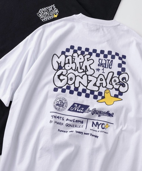 Mark Gonzales(マーク・ゴンザレス)の「【90】【Mark Gonzales/マークゴンザレス】バリエーション豊富な全12柄展開!グラフィックプリント アソート クルーネックTシャツ/バックプリント/ワンポイント/発泡プリント/サガラ刺繍(Tシャツ/カットソー・メンズ・グレー系3/ホワイト系1/ホワイト系8/ホワイト系7/ホワイト/ブラック系/ホワイト系9/ホワイト系/グレー系1/ブラック系3/ブラック系1/ホワイト系6/ホワイト系4/ホワイト系その他/グレー系/ブラック系4/ブラック系2/ホワイト系5/ホワイト系3/グレー系4/グレー系2/ブラック系6/ブラック系5/ホワイト系2・XL/L/M)」の4枚目の写真