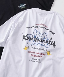【90】【Mark Gonzales/マークゴンザレス】バリエーション豊富な全12柄展開!グラフィックプリント アソート クルーネックTシャツ/バックプリント/ワンポイント/発泡プリント/サガラ刺繍