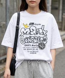 【90】【Mark Gonzales/マークゴンザレス】バリエーション豊富な全12柄展開!グラフィックプリント アソート クルーネックTシャツ/バックプリント/ワンポイント/発泡プリント/サガラ刺繍
