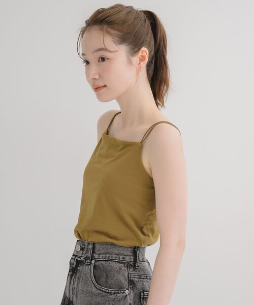 RETRO GIRL(レトロガール)の「【接触冷感】カップ付キャミソール(Tシャツ/カットソー・レディース・ホワイト系その他/グリーン/ブラック/オフホワイト/チャコールグレー・FREE)」の9枚目の写真
