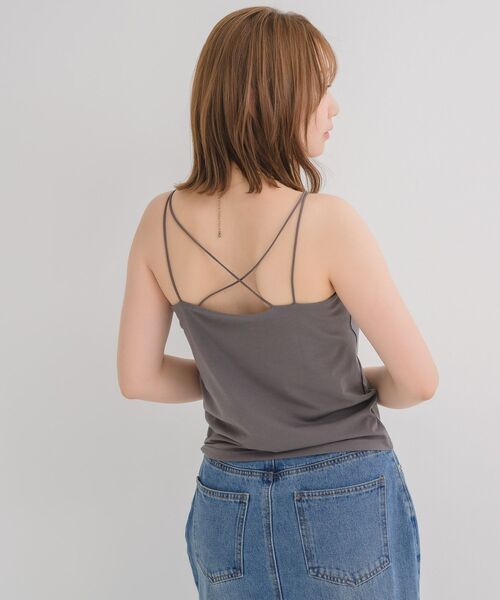 RETRO GIRL(レトロガール)の「【接触冷感】カップ付キャミソール(Tシャツ/カットソー・レディース・ホワイト系その他/グリーン/ブラック/オフホワイト/チャコールグレー・FREE)」の17枚目の写真