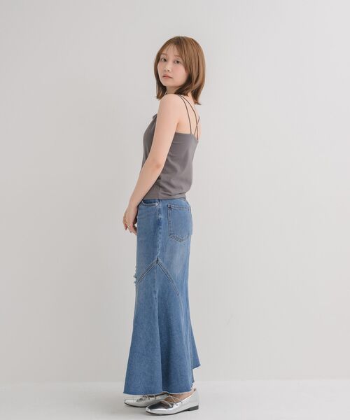 RETRO GIRL(レトロガール)の「【接触冷感】カップ付キャミソール(Tシャツ/カットソー・レディース・ホワイト系その他/グリーン/ブラック/オフホワイト/チャコールグレー・FREE)」の19枚目の写真