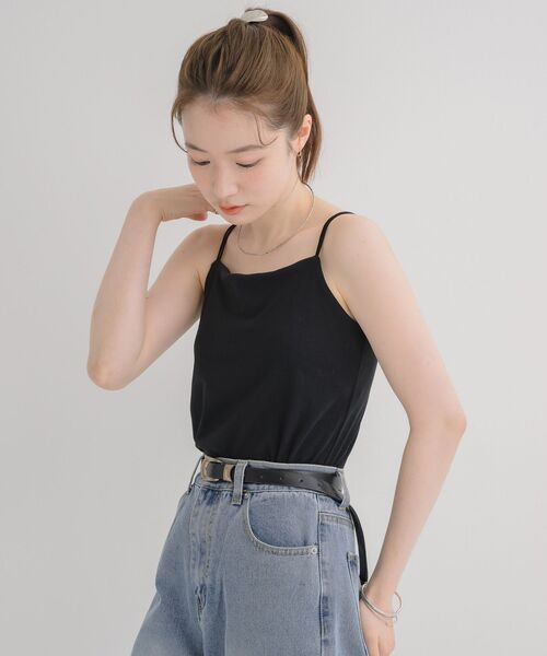 RETRO GIRL(レトロガール)の「【接触冷感】カップ付キャミソール(Tシャツ/カットソー・レディース・ホワイト系その他/グリーン/ブラック/オフホワイト/チャコールグレー・FREE)」の21枚目の写真