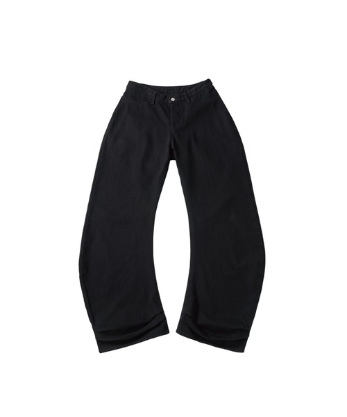 Knuth Marf(クヌースマーフ)の「draped denim pants(unisex)(デニムパンツ・レディース・ブラック・X-SMALL/SMALL/MEDIUM)」の14枚目の写真