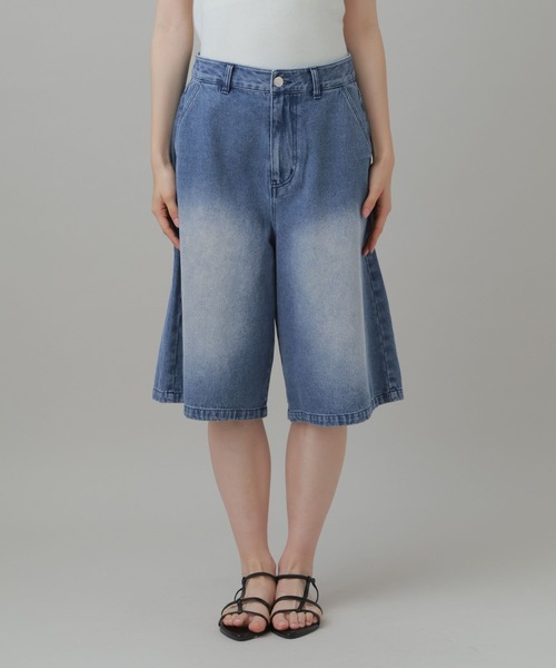 LAKOLE(ラコレ)の「デニムハーフパンツ / 747948(デニムパンツ・レディース・ブラック/インディゴブルー・MEDIUM/LARGE)」の5枚目の写真