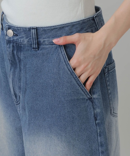 LAKOLE(ラコレ)の「デニムハーフパンツ / 747948(デニムパンツ・レディース・ブラック/インディゴブルー・MEDIUM/LARGE)」の9枚目の写真