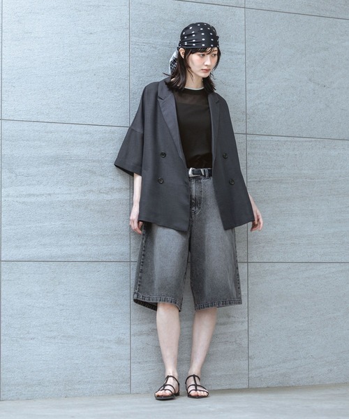 LAKOLE(ラコレ)の「デニムハーフパンツ / 747948(デニムパンツ・レディース・ブラック/インディゴブルー・MEDIUM/LARGE)」の15枚目の写真