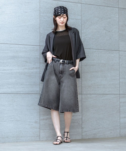 LAKOLE(ラコレ)の「デニムハーフパンツ / 747948(デニムパンツ・レディース・ブラック/インディゴブルー・MEDIUM/LARGE)」の17枚目の写真