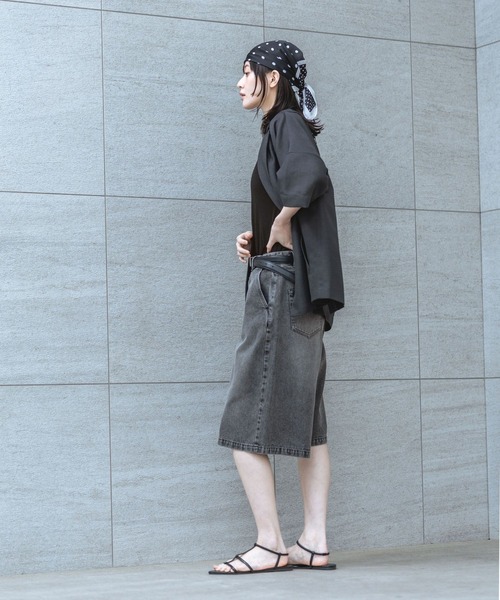 LAKOLE(ラコレ)の「デニムハーフパンツ / 747948(デニムパンツ・レディース・ブラック/インディゴブルー・MEDIUM/LARGE)」の19枚目の写真
