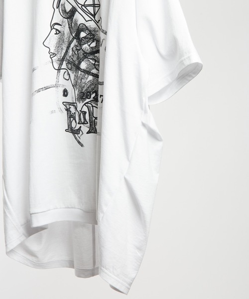 GOMME HOMME(ゴムオム)の「エリザベスプリントT(Tシャツ/カットソー・メンズ・ホワイト/ブラック・MEDIUM)」の8枚目の写真