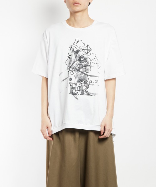 GOMME HOMME(ゴムオム)の「エリザベスプリントT(Tシャツ/カットソー・メンズ・ホワイト/ブラック・MEDIUM)」の16枚目の写真