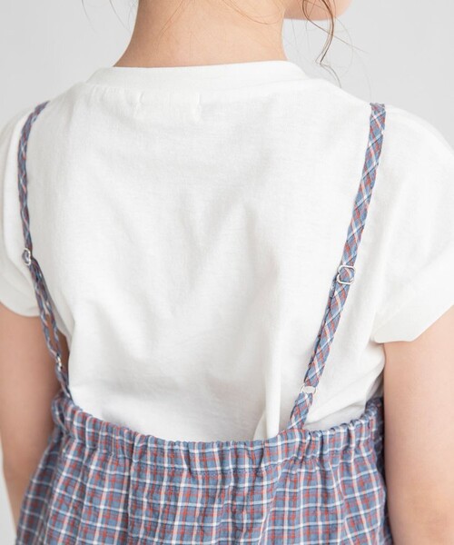 BRANSHES（ブランシェス）の「ティアードキャミワンピース（ワンピース・キッズ・ブルー/オレンジ・130/100/150/140/120/90/110）」の9枚目の写真