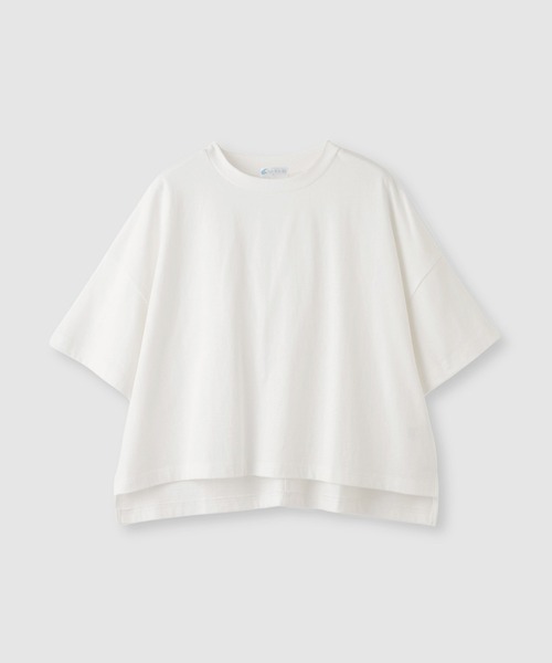NAVY(ネイビー)の「SARARI 接触冷感 ワイドシルエットUVカットTシャツ(Tシャツ/カットソー・メンズ・スミクロ/ブラック/ホワイト/オレンジ・M/XL/L)」の1枚目の写真