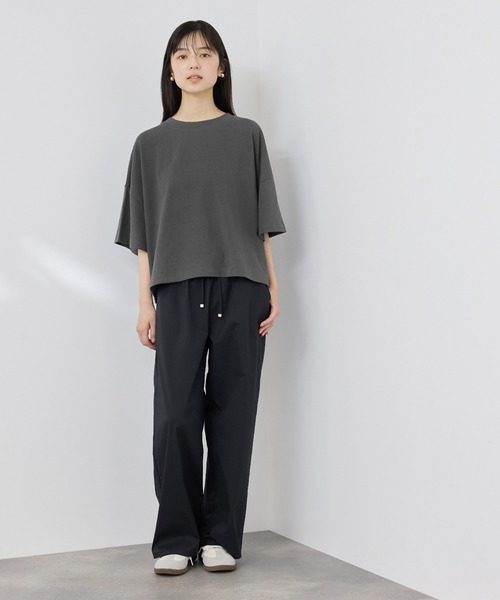 NAVY（ネイビー）の「【SARARI /サラリ】接触冷感 ワイドシルエットUVカットＴシャツ（Tシャツ/カットソー・メンズ・スミクロ/ブラック/ホワイト/オレンジ・M/XL/L）」の13枚目の写真