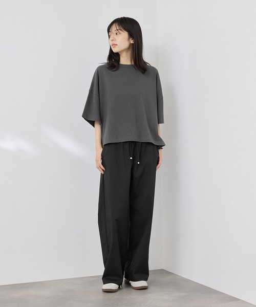 NAVY（ネイビー）の「【SARARI /サラリ】接触冷感 ワイドシルエットUVカットＴシャツ（Tシャツ/カットソー・メンズ・スミクロ/ブラック/ホワイト/オレンジ・M/XL/L）」の14枚目の写真