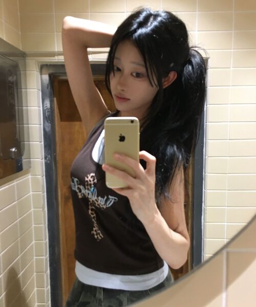 THE GREEN LAB（ザグリーンラボ）の「ホルターネックレイヤードトップセット[ブラウン]（Tシャツ/カットソー・レディース・その他・FREE）」の16枚目の写真