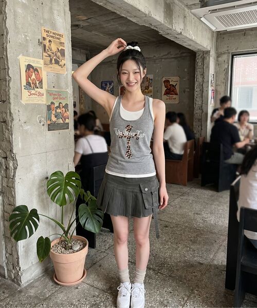 THE GREEN LAB（ザグリーンラボ）の「ホルターネックレイヤードトップセット[ブラウン]（Tシャツ/カットソー・レディース・その他・FREE）」の19枚目の写真