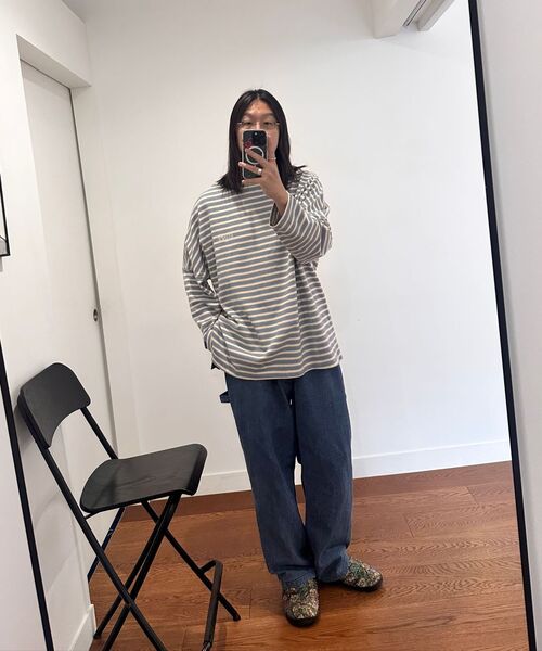 STANCE SEOUL(スタンス・ソウル)の「STRIPE MANTA LONG SLEEVE (SKY BLUE STRIPE)(Tシャツ/カットソー・レディース・その他・LARGE/MEDIUM/SMALL)」の4枚目の写真