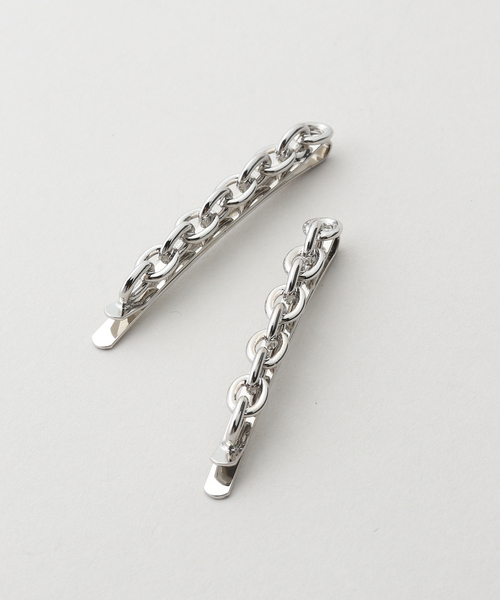 heyep(ヘイップ)の「【HEYEP/ヘイップ】 Chain Hair Pins-2 Piece Set(その他小物・レディース・シルバー・FREE)」の1枚目の写真