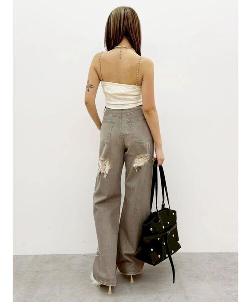 EVRIS(エヴリス)の「スタッズモチーフBIGショルダーBAG(ハンドバッグ・レディース・ブラウン/ブラック・FREE)」の10枚目の写真