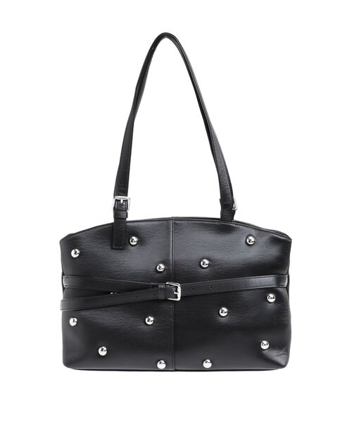 EVRIS(エヴリス)の「スタッズモチーフBIGショルダーBAG(ハンドバッグ・レディース・ブラウン/ブラック・FREE)」の4枚目の写真