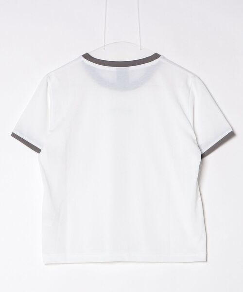 NEW BALANCE（ニューバランス）の「【別注】ニューバランス New Balance ショートスリーブコンパクトTシャツ 限定コラボ（Tシャツ/カットソー・レディース・グレー/オフホワイト/ダークグレー・L/S/M）」の4枚目の写真
