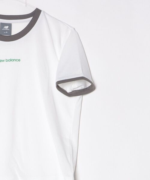 NEW BALANCE（ニューバランス）の「【別注】ニューバランス New Balance ショートスリーブコンパクトTシャツ 限定コラボ（Tシャツ/カットソー・レディース・グレー/オフホワイト/ダークグレー・L/S/M）」の5枚目の写真