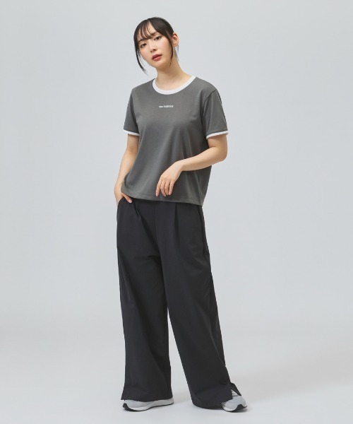 NEW BALANCE（ニューバランス）の「【別注】ニューバランス New Balance ショートスリーブコンパクトTシャツ 限定コラボ（Tシャツ/カットソー・レディース・グレー/オフホワイト/ダークグレー・L/S/M）」の9枚目の写真