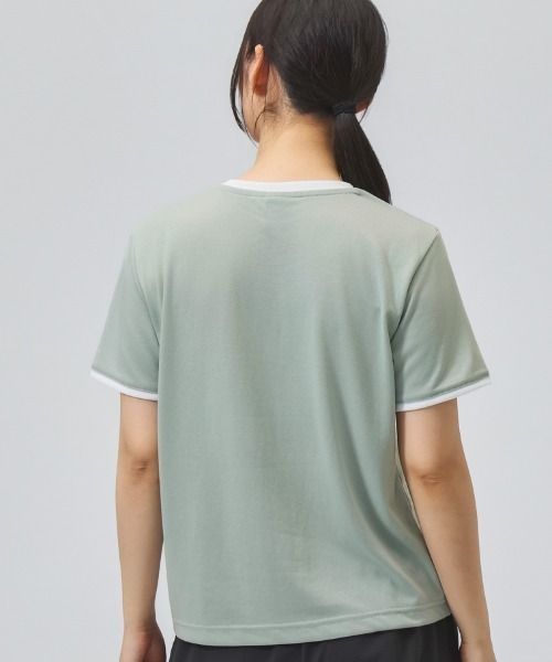 NEW BALANCE（ニューバランス）の「【別注】ニューバランス New Balance ショートスリーブコンパクトTシャツ 限定コラボ（Tシャツ/カットソー・レディース・グレー/オフホワイト/ダークグレー・L/S/M）」の6枚目の写真