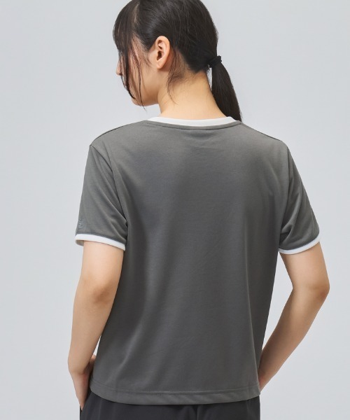 NEW BALANCE（ニューバランス）の「【別注】ニューバランス New Balance ショートスリーブコンパクトTシャツ 限定コラボ（Tシャツ/カットソー・レディース・グレー/オフホワイト/ダークグレー・L/S/M）」の8枚目の写真