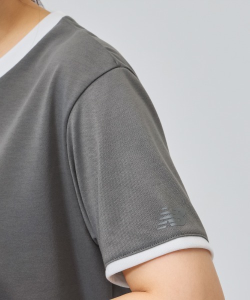 NEW BALANCE（ニューバランス）の「【別注】ニューバランス New Balance ショートスリーブコンパクトTシャツ 限定コラボ（Tシャツ/カットソー・レディース・グレー/オフホワイト/ダークグレー・L/S/M）」の11枚目の写真