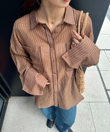 ダブルポケットパイピングシアーシャツ