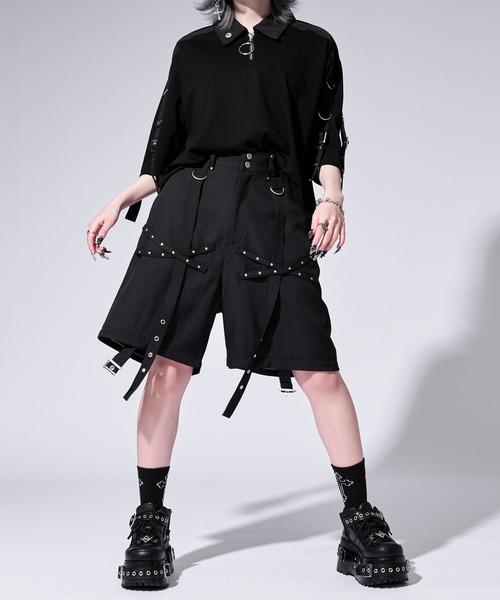 Ellno Loset(エルノロゼット)の「【無味コラボ】2wayハトメベルトデザインカーゴパンツ(カーゴパンツ・メンズ・ブラック・LARGE/MEDIUM/SMALL)」の18枚目の写真