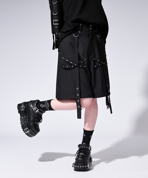 Ellno Loset(エルノロゼット)の「【無味コラボ】2wayハトメベルトデザインカーゴパンツ(カーゴパンツ・メンズ・ブラック・LARGE/MEDIUM/SMALL)」の17枚目の写真