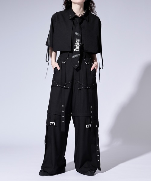 Ellno Loset(エルノロゼット)の「【無味コラボ】2wayハトメベルトデザインカーゴパンツ(カーゴパンツ・メンズ・ブラック・LARGE/MEDIUM/SMALL)」の11枚目の写真