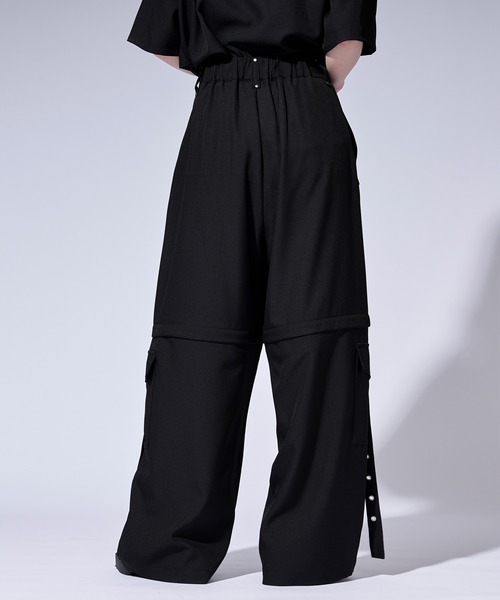 Ellno Loset(エルノロゼット)の「【無味コラボ】2wayハトメベルトデザインカーゴパンツ(カーゴパンツ・メンズ・ブラック・LARGE/MEDIUM/SMALL)」の7枚目の写真
