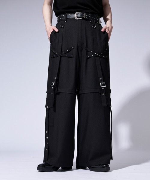 Ellno Loset(エルノロゼット)の「【無味コラボ】2wayハトメベルトデザインカーゴパンツ(カーゴパンツ・メンズ・ブラック・LARGE/MEDIUM/SMALL)」の19枚目の写真