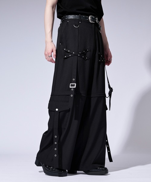 Ellno Loset(エルノロゼット)の「【無味コラボ】2wayハトメベルトデザインカーゴパンツ(カーゴパンツ・メンズ・ブラック・LARGE/MEDIUM/SMALL)」の20枚目の写真