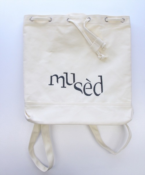 clear（クリア）の「ロゴ刺繍キャンバスナップザック（バックパック/リュック・レディース・アイボリー/グリーン/ブラック・F）」の12枚目の写真