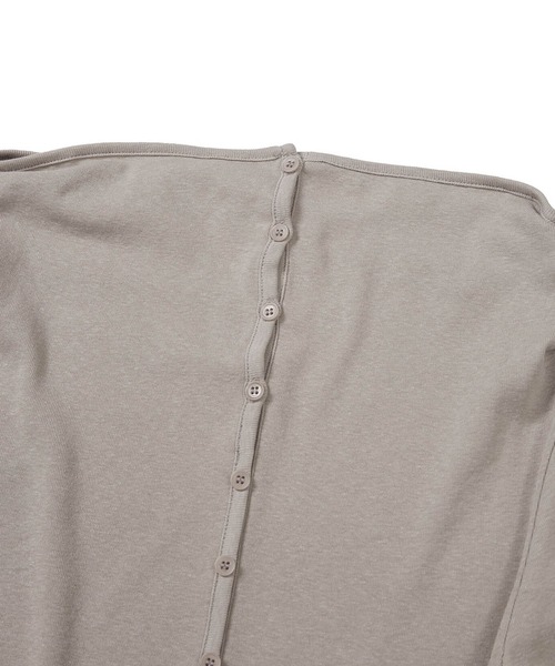 LCDC TM（エルシーディーシーティーエム）の「TWO-WAY BUTTON-UP TOP（Tシャツ/カットソー・レディース・Black/Beige・S/M）」の13枚目の写真